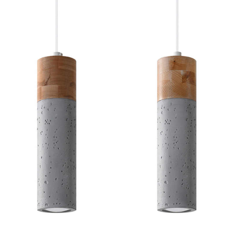 2 - Light BetoNot Applicablerewno Cylinder Pendant