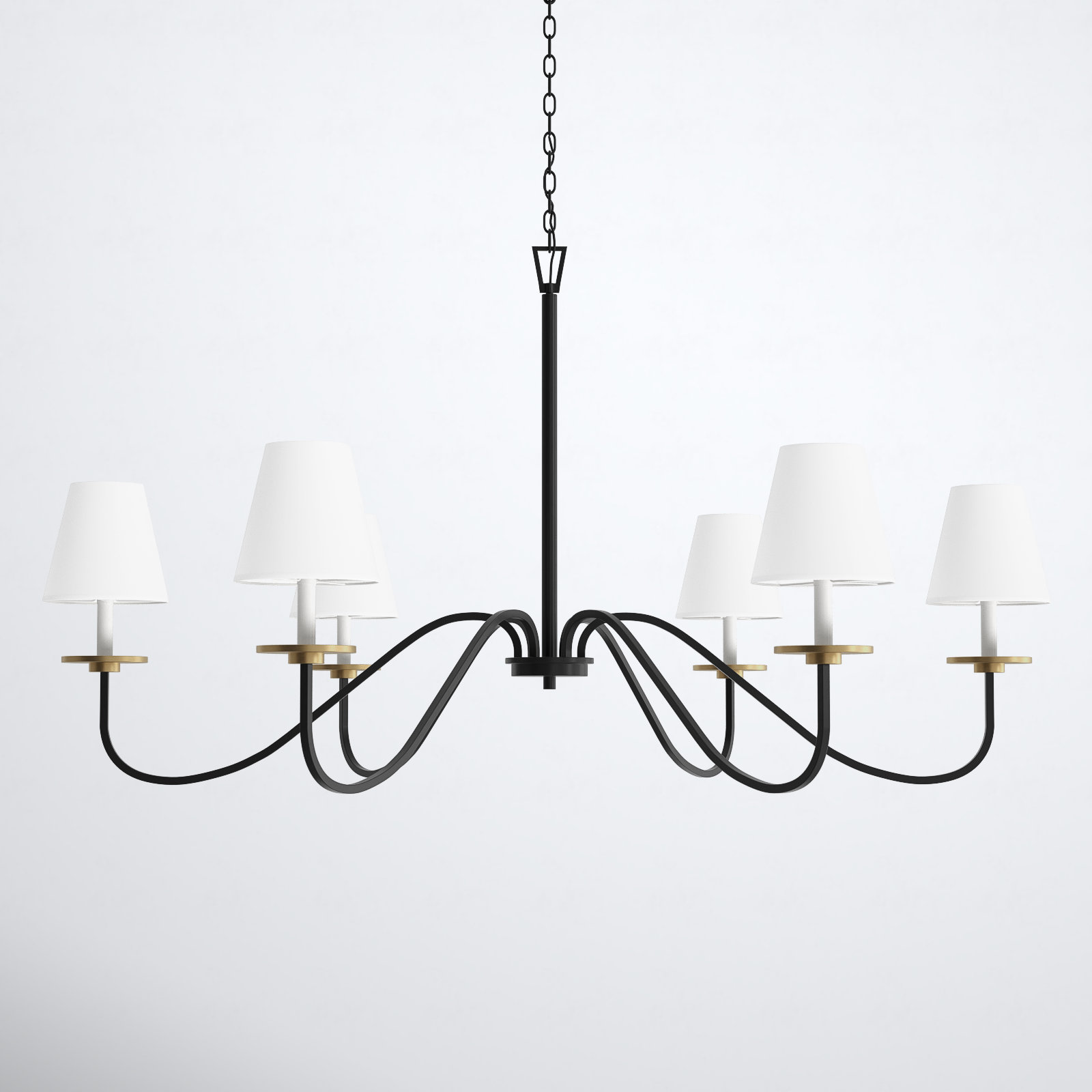 Ableton 6 Light Metal Dimmable Chandelier & Reviews