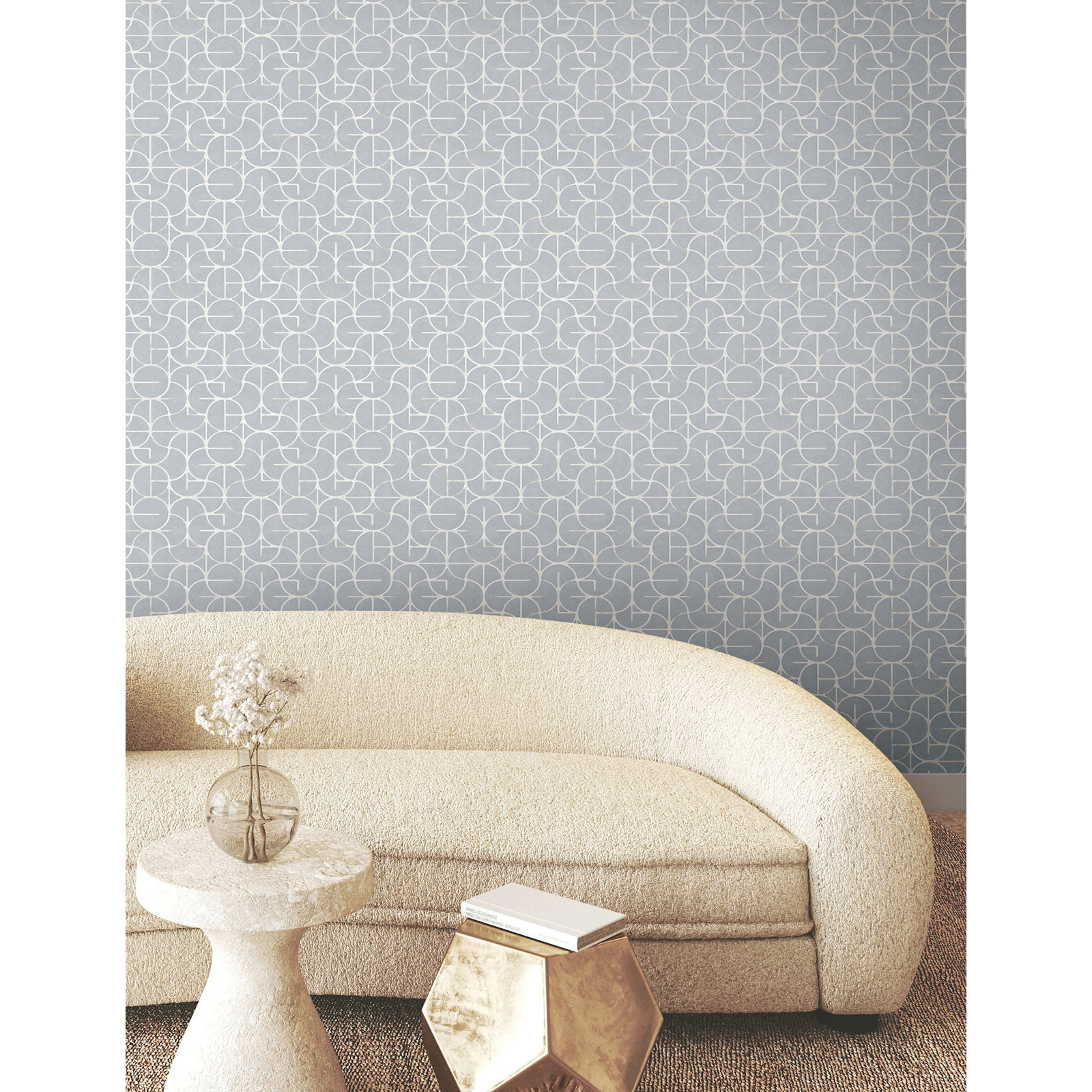 Teddy Wallpaper, Chambray