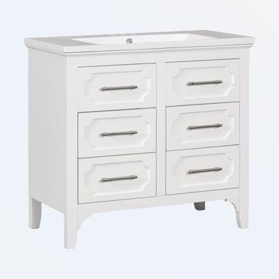 Myslym 36'' Single Bathroom Vanity with Top