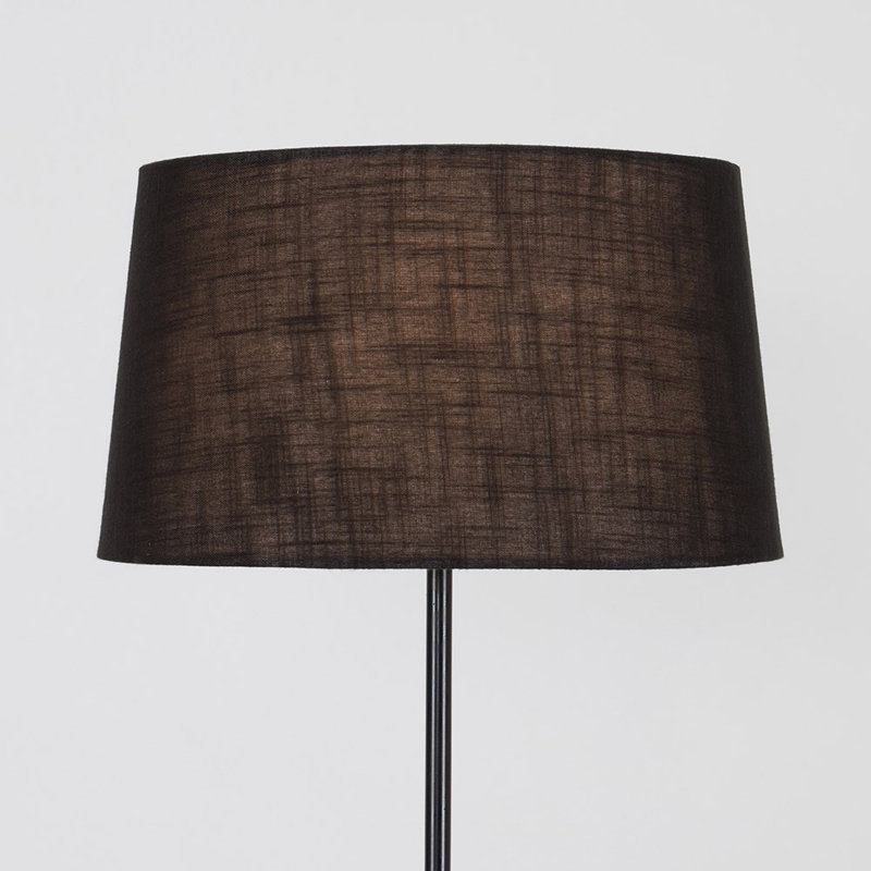 Bekbele 147cm Black Traditional Floor Lamp, Black, LED Bulb
