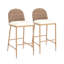Ensemble de 2 tabourets de bar 29,5 po Farmhouse