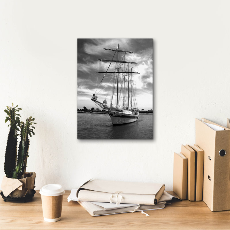 «Chicago's Ship» par Dante Plata, art mural sur toile, H 16 po x l 12 po