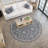 Hoban Oriental Scroll Gray Indoor Area Rug for Living Room, Bedroom, Dining Room-28785139