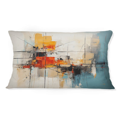 Coussin Teal Orange Bold Energy IV - Dams