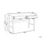 Home Office Desk THESLAY Light Brown/ White 120 cm 60 cm