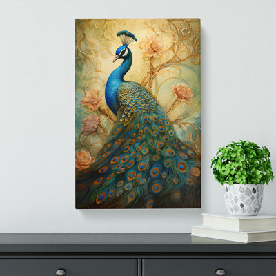 Peacock Tachisme - No Frame Print