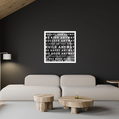 Mother Teresa Quote - Art textuel sans cadre