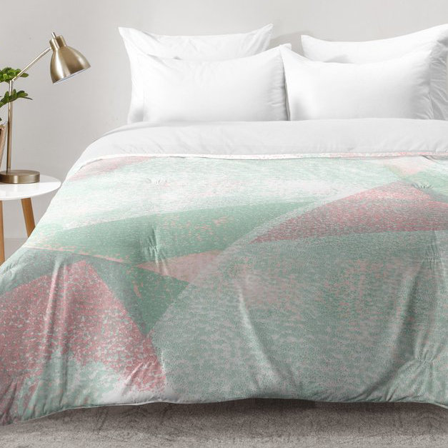 Ensemble d'édredon Holistic, Édredon double / grand + 2 taies décoratives sta, Vert / Bleu