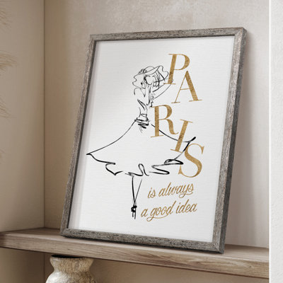 Paris Model II Framed Print - Solid Wood