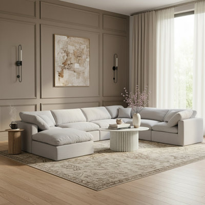 Canapé modulaire rembourré 7 pièces Hinami