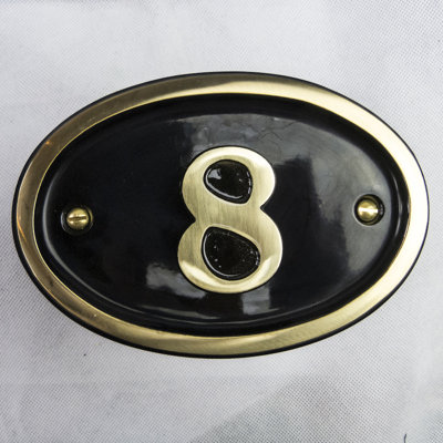 Tyrinia 10cm H Reflective Aluminum House Number