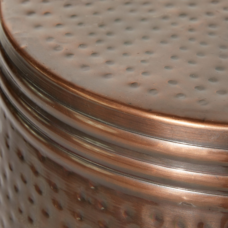 Table d'appoint Beardall, Bronze, H 19 po x l 14 po x P 14 po