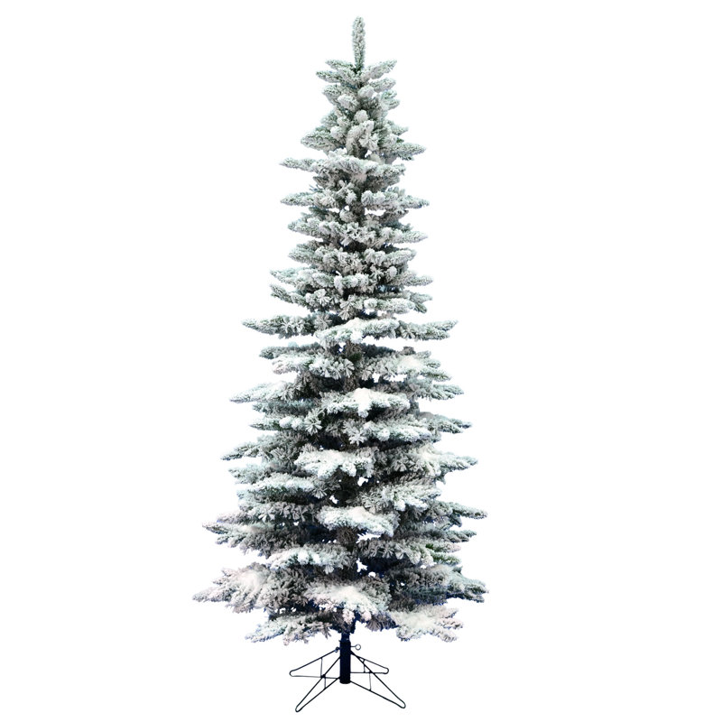 Sapin de Noël artificiel mince non illuminé Utica, H 12 pi