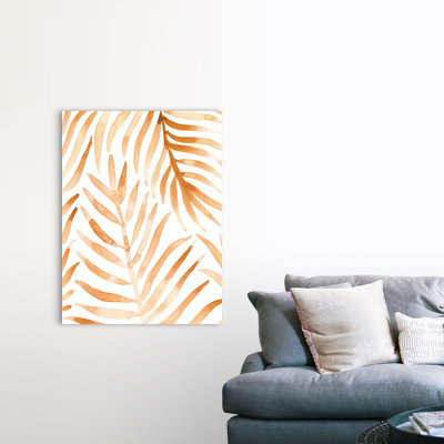«Rattan Leaves II», art mural sur toile