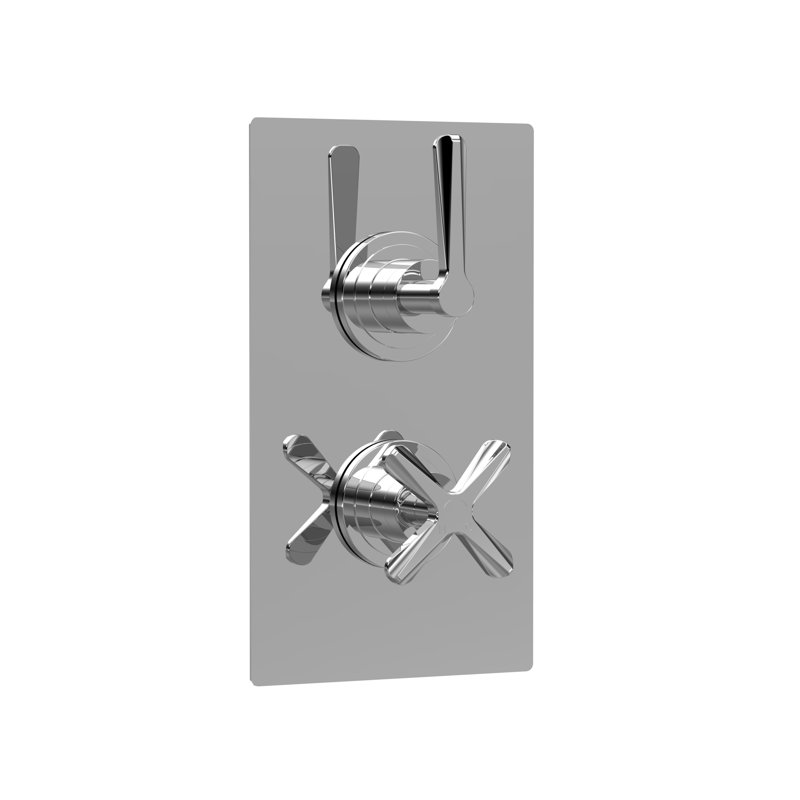 Twin Thermostatic Valve, Chrome