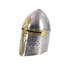 Casque chevalier croisé en métal argenté