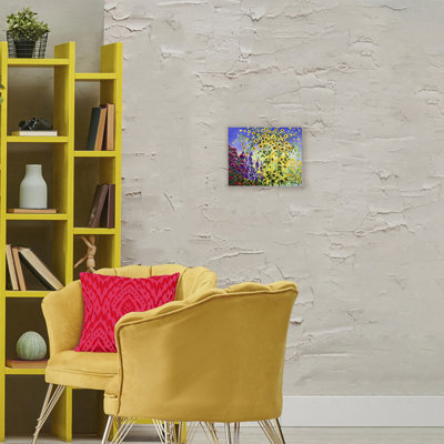 Giclée encadrée de tournesols, dessin de Lee Ann Zirbes