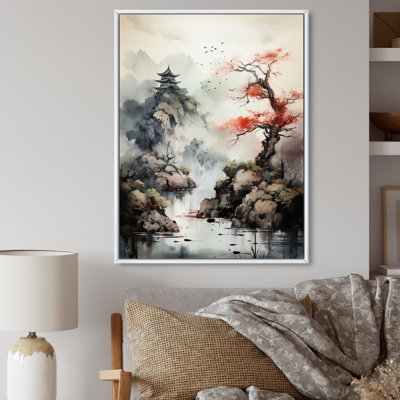 " Asian Art Samurais Landscape I "