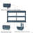 Console Table With 3-Tier Open Storage Spaces-1317981540