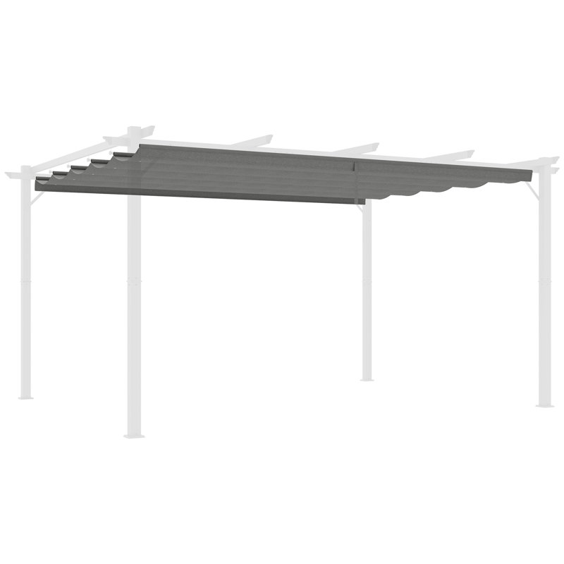 17 Stories Fabric Replacement Canopy for Pergola, Light Grey