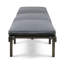 Fauteuil inclinable d'extérieur en bois avec coussin