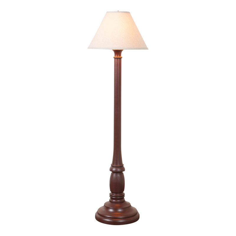 Randalle 59'' Traditional Floor Lamp, Rustic Red