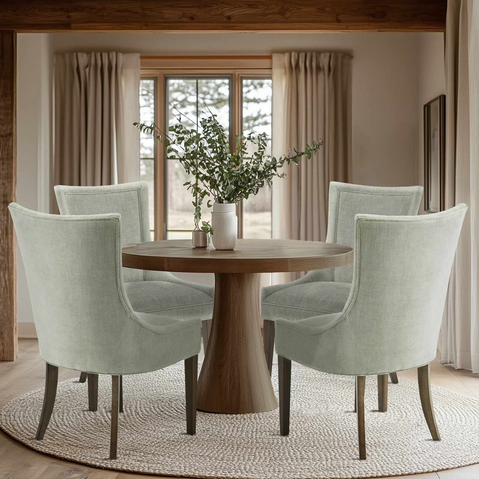 Ultra Velvet Armchair, Light Green