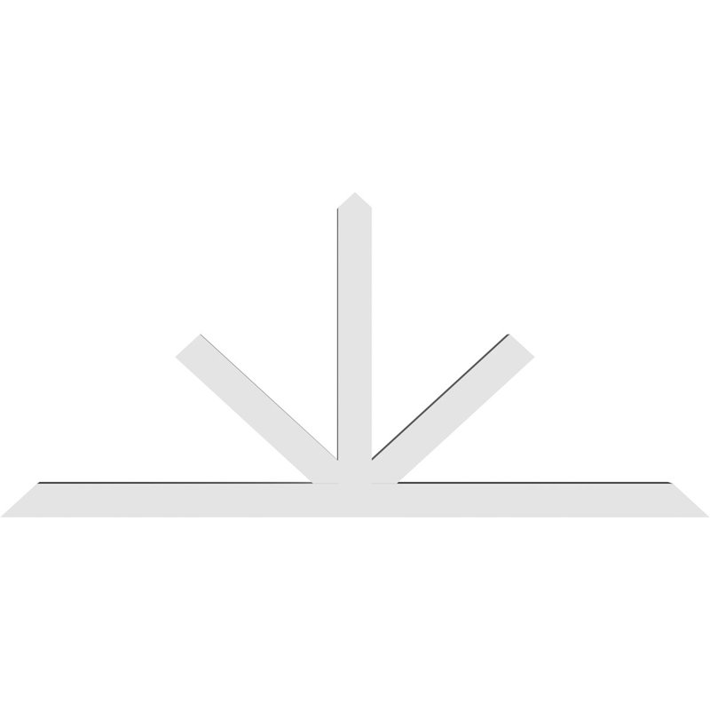 Support à pignon Saratoga, H 38,5 po x l 84 po (pas: 11/12), P 4 po x F 4 po, PVC