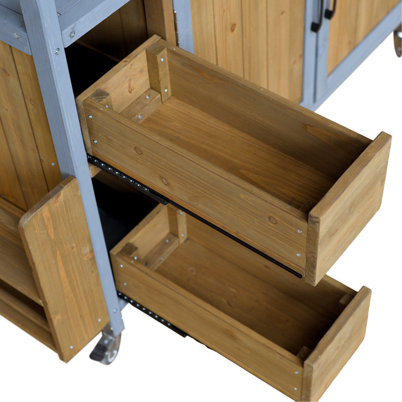 Chariot de cuisine pour l'extérieur 54,33 "Farmhouse