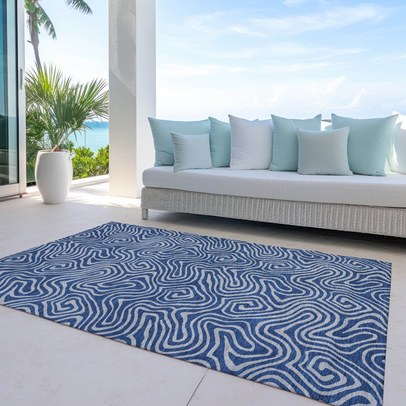  Tapis brun intérieur / extérieur lavable à la machine Chayden ACN1031, Rectangle 2 pi 6 po x 3 pi 10 po