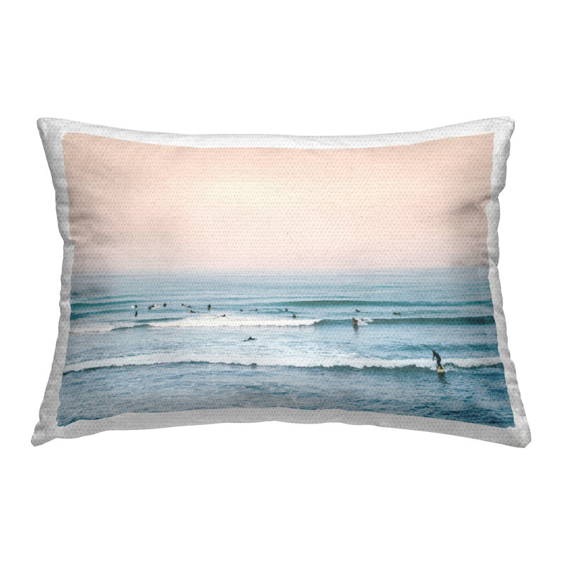 Coussin Pastel Surfing Scene