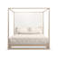 Pinstripe Solid Wood Canopy Bed-1197970037