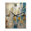 Southern Sunrise Abstract Expressionism VI - Horloge murale abstraite en métal-111742663