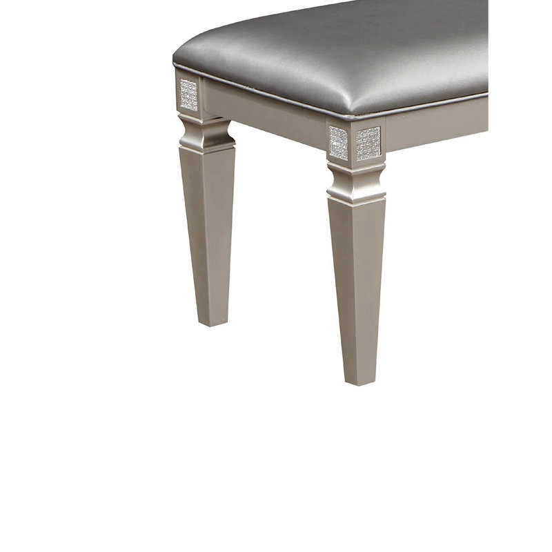 Banc rembourré en similicuir Bevington