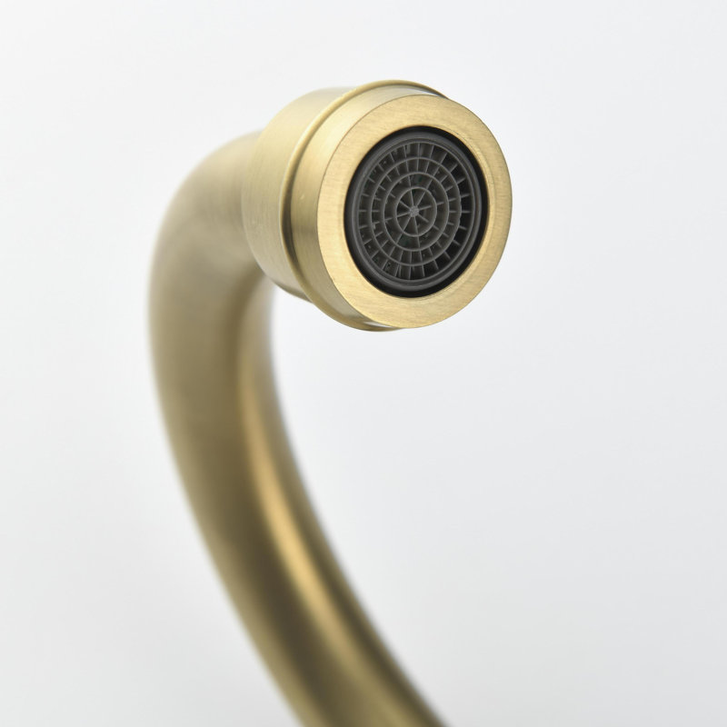 Robinet de salle de bain vasque sans plomb avec bonde, Or