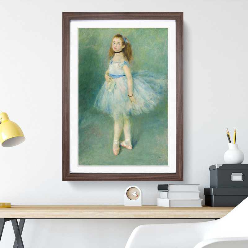 The Dancer by Pierre-Auguste Renoir - Picture Frame Painting, Walnut, 65cm H x 48cm W x 2cm D