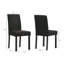 Chaises capitonnées moelleuses 5 pièces brun