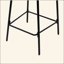 Tabourets de bar tissés à la main avec dossier, ensemble de 2 tabourets ronds en corde de papier avec repose-pieds pour îlot de cuisine et salle à manger