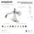 Kingston Brass Knight Single-Handle 1-Hole Deck Mount Bathroom Faucet with Push Pop-Up and Deck Plate-63542186-68923250