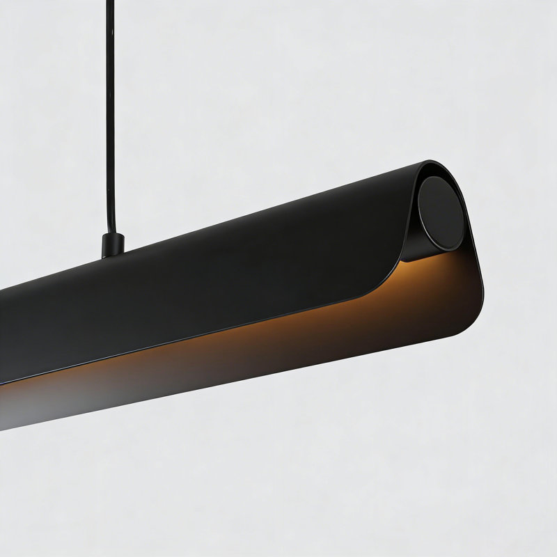 Luminaire suspendu linéaire en V Modern Minimalist Kitchen Island