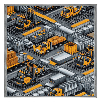 Machine Washable Transportation Gray Area Rug