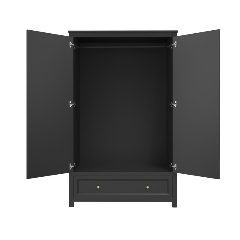 Matthews 2 Door Wardrobe, Black
