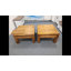 31.5" Solid Wood Square Coffee Table for Living Room, Rustic Brown