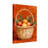 Christmas Basket With Apples And Pine Branches