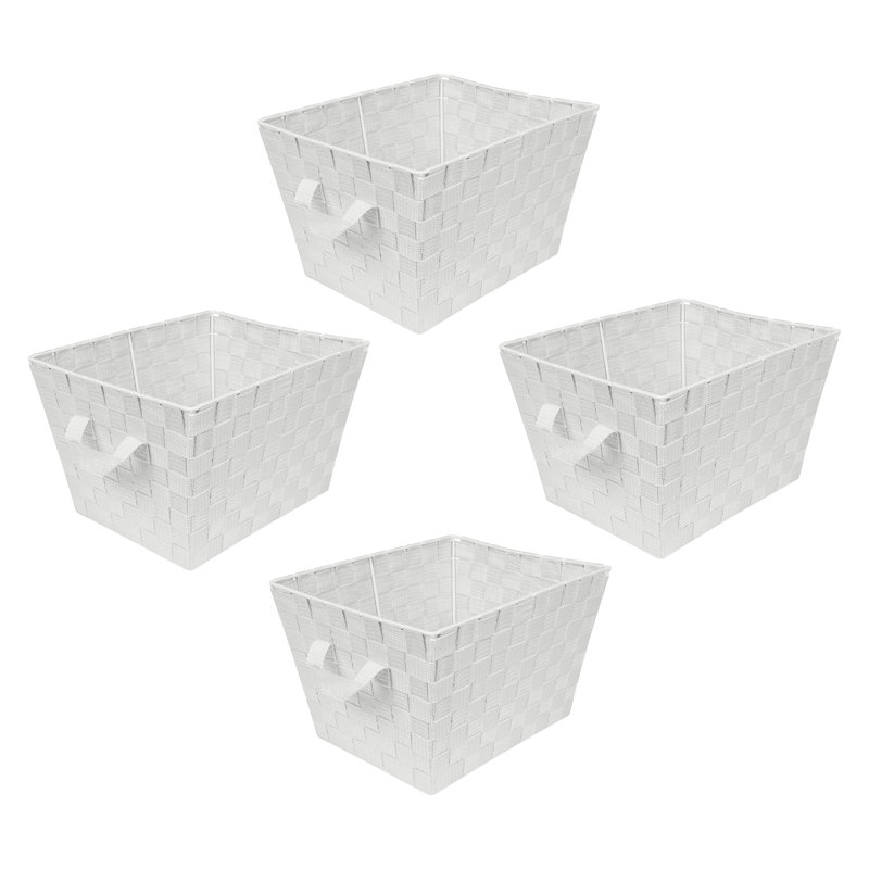 Zipcode Design™ Plastic Decorative Basket, Small, Gray, 4