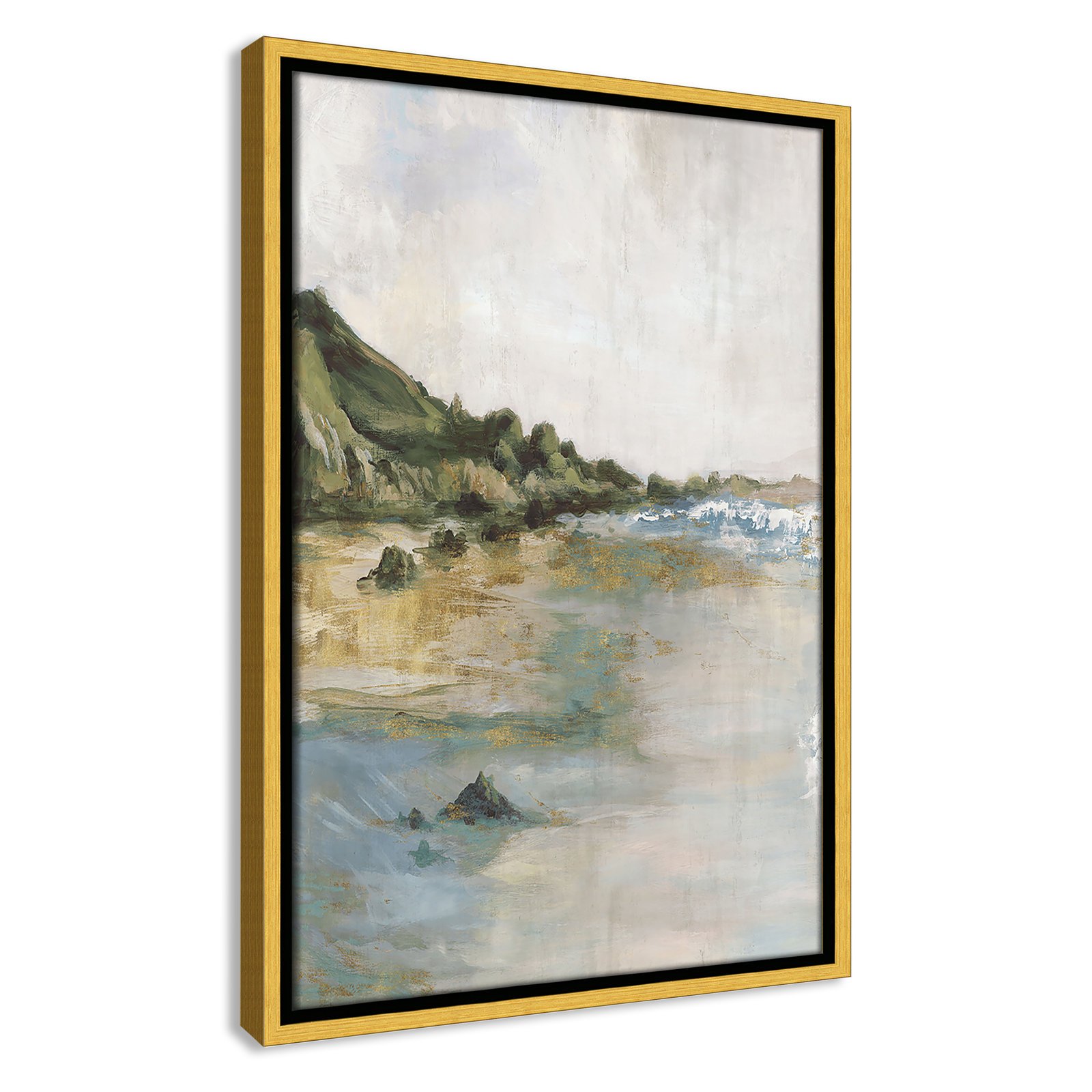 Cordoba "Tide's Edge" Print, 19.5" H x 13.5" W, Gold