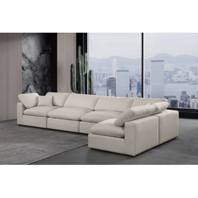 Canapé modulaire 5 pièces rembourré