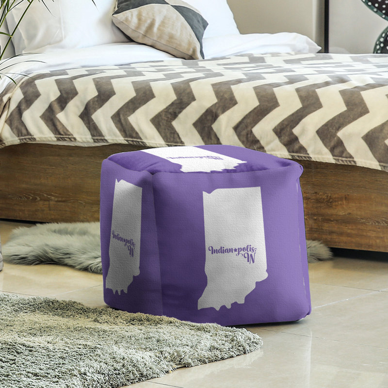 Repose-pieds cubique indianapolis indiana, Mauve