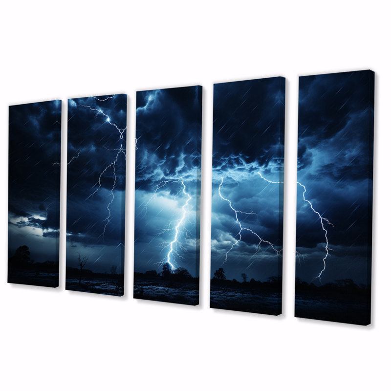 «Ethereal Lightning II» sur toile, reproduction de 5 pièces